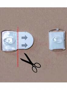 1 Sets Mini Self-Adhesive Hook, Detachable Traceless Decorative Thread Hook, Transparent Hook, Sticky Wall Hook, Indoor/Outdoor Mini Light Clip, Holiday Decoration Supplies, Multi-Purpose Clip, New Year Decoration Hanging Display - Multicolor - View 5