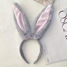 官方朱迪·霍普斯服装套装，配有可活动的耳朵和尾巴 - 兔子头箍、毛绒兔耳发箍，适合万圣节、动漫展和主题派对 - 彩色 - 查看 7