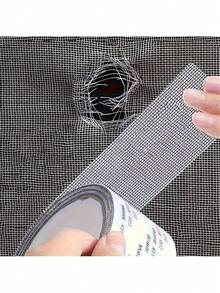 Window Screen Repair Tape, 2 In X 78.74 In  Gray Screen Patch Repair Kit, 3-Layer Strong Adhesive Invisible Screen Tape Mesh Repair For Windows, Doors Garage Mosquito Net Magnetic Screen - Black - View 3