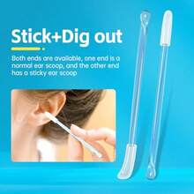 TYUI Ear Wax Removal Tools48-Pack Ear Wax Cleaning Kit Dual-Action: Independent Ear Spoons + Odorless Sticky Ear Sticks Reusable For Adults And - As Pic - View 2