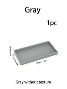 Bathroom Vanity Trays - 2 Packs (7.8 Inch And 11.8 Inch) Silicone Bathroom Trays, Suitable For Countertops, Can Hold Perfume, Keys, Trinkets, Rings, Etc., Can Also Be Used As Decorative Soap Dispensers, And For Kitchen Sink Storage. (Gray) , Makeup Room Decor - Multicolor - View 13