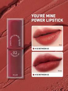 4U2 YOU'RE MINE POWDER LIPSTICK,Moisturizing, High Impact Color, Smooth Texture, Long Matte Finish,3.5g/0.12oz - 02 BETWEEN US - 查看 1