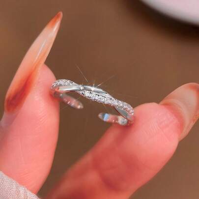 1pc 925 Sterling Silver Elegant Sophisticated Toe Ring Jewelry Gift For Women