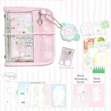 Rosyposy Clear PVC Zipper Planner With Display Window, Multi-Pocket Notebook For Kpop Star Photos, Refillable Binder & Non-Adhesive Paper Sheets - M5 - View 13