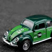 Modèle de voiture en alliage avec scarabée peint vintage, jouet de voiture classique rétro, ornement décoratif, petit cadeau, cadeau pour ami, passionné d'automobile, haute qualité - Multicolore - Voir 4