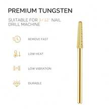 1 Pc Tungsten Steel Nail Drill Bits, Suitable For Removing Cuticles, Polishing Nail Gel, And As A Nail Tool.