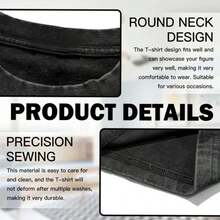 Summer Men's Vintage Pattern T-Shirt - Loose Edition Black EXODIA With Flame Skull Design - Soft Washed Fabric Loose Street Top - 黑色 - 查看 4