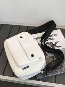 Men's PU Shoulder Bag, Chest Bag, Coin Purse, Crossbody Bag, Winter Holiday Handbag, Waist Bag, Beach Bag, Gym Bag, Black Bag, Hiking, Large Capacity, Multifunctional, Portable, Vacation, Fanny Pack, Christmas Gift, Valentine's Day, Retro Valentine's Day, Holiday Essential, Crossbody Bag, Sticker Bag, Back To School, Valentine's Day Gift, Retro Men's Gift Bag, Crossbody Bag, Spring Retro Bag, Stationery, Mini Bag, Small Bag Valentine's Day