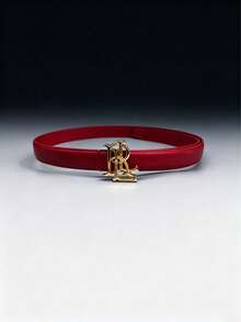 一条女士腰带，配有时尚的“LLR”字母组合扣。这款高品质PU腰带休闲时尚百搭，适合日常休闲、商务、用餐、约会等场合，可搭配连衣裙、牛仔裤、半身裙，尤其适合秋季穿着。 - 彩色 - 查看 8