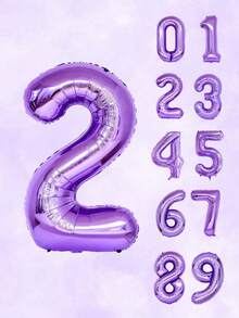 18件套美人鱼主题生日数字气球套装，包含32英寸紫色数字0-9、贝壳气球、粉色/蓝色/紫色乳胶气球，适用于生日派对装饰、美人鱼主题派对、生日派对用品、海底/海洋主题派对、夏季海滩装饰、美人鱼公主生日派对、沐浴主题派对。 - 彩色 - 查看 8