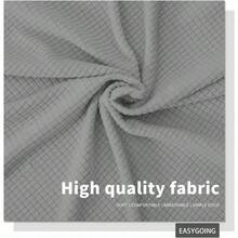 - Funda elstica para cabecero de cama, pequea funda cuadrada de jacquard, a prueba de polvo para recmara matrimonial, gris claro - Doble + Gris,claro - Ver 6
