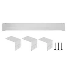 Baseboard Heater Covers, Basic Series 6 Ft Standard Electric Heating Unit Front Cover For Home Improvement, Heavy-Duty Steel, Easy Installation For Bedroom Replacing Old Cover, White - 6ft - View 8