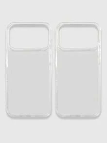 2pcs Clear Phone Case Compatible With Iphone&Galaxy - Clear - View 71