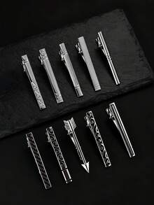 Men's Tie Clip Set, Suitable For Regular Ties, Weddings, Business Ties, Etc.
