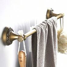 Leyden TM Wall Mounted Bathroom Towel Holder Towel Bars Towel Hanger Antique Brass Finished - latín - Ver 4