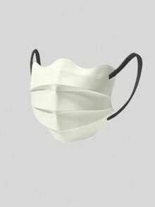 10pcs/20pcs Large Butterfly Shaped Masks, Women's High-Value Wavy Cloud V-Shaped Face Enhancing Small Masks