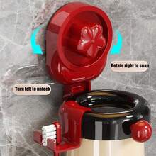 Magnetic No-Drill Toothbrush, Suction Cup Hanging Toothbrush Holder Storage Rack, Toothbrush Holders Wall Mounted,Shelf-Space-Saving, For Family Bathroom,White - 綠色 - 查看 4