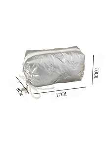 1 Túi đựng đồ trang điểm mini in nơ mini du lịch nhỏ gọn cho nữ Túi đựng son môi có khóa kéo Phong cách ngọt ngào đựng mỹ phẩm son môi trang sức khăn giấy băng vệ sinh có mặt dây chuyền - Nhiều màu - Xem 8