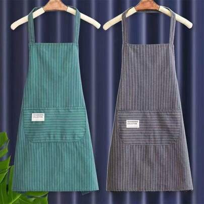 Soft & Comfortable Kitchen Cooking Apron, Anti-Stain, Suitable For Catering, Fashionable Work Uniform For Women