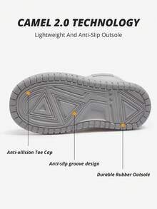 CAMEL CROWN Bread Snow Boots Mid-Tube Thick Sole Cold-Resistant Plus Velvet Thickened Cotton Shoes Women's Short Boots - Silver Gray - View 7