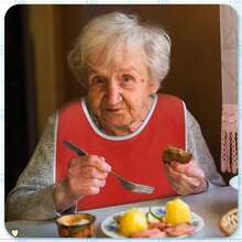 Adjustable Adult Bib, Waterproof Fabric Dining Apron, Suitable For The Elderly, The Disabled And Nursing Homes