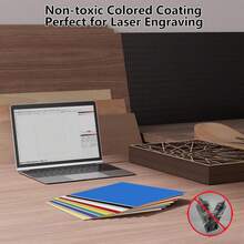Black Plywood (8pc): Perfect For Laser Cut Models & Creative DIY! - Black - View 5