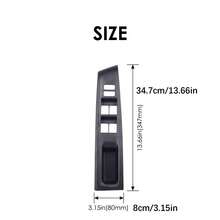 2Pcs Front Armrest Upper Panel Set, Replacement Cover Lid Compatible With Toyota Vitz 2010-2014, Interior Trim, 52630-74231-C0 - Black - View 6