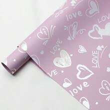 每包20张，爱心图案鲜花包装纸，防水花束包装材料，韩国纸 - 彩色 - 查看 8