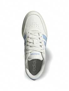 Adidas Breaknet 3.0 女式运动鞋 透气吸汗 弹性好 百搭 纯色Logo 易洗快干 日常户外步行 女款 白色/蓝色 JQ6055 - 白色/藍色 - 查看 4