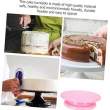 Bàn xoay 11 inch, giá đỡ bánh xoay để khắc, bệ xoay nhẹ để phun sơn, bộ dụng cụ làm bánh, thích hợp để xoay các vật dụng trong khi vẽ, nghệ thuật sáng tạo, trang trí bánh, cắm hoa, làm mô hình và các dự án DIY khác, có nhiều màu sắc để lựa chọn. - Nhiều màu - Xem 8