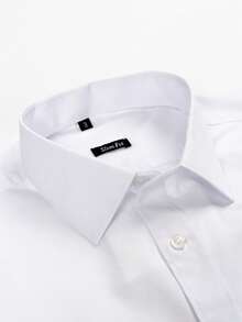 Rand paul Men's Long-Sleeved Dress Shirt With Thin Stripes, Perfect Cut And Soft Fabric - 白色 - 查看 3