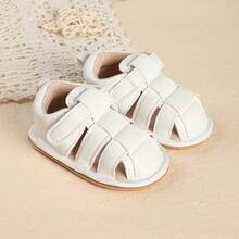 0-3-6-9-12 Months Infant Soft Bottom Breathable Anti-Slip Summer Sandals, Toddler Walking Shoes For Boys And Girls - White - View 8