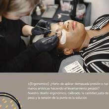 pinzas para extensión de pestañas para aplicación de pestañas, herramienta profesional de aplicación de pestañas curvadas y rectas para extensiones de pestañas - Plateado - Ver 6