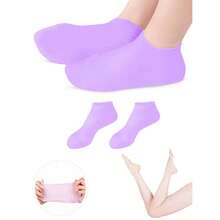 1双硅胶保湿足部护理袜，防止皲裂，去除死皮，足部护理袜 - 彩色 - 查看 4