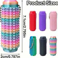 1Pcs-Little Ouchies Fidget, Pocket Mini Fidget Toy For Adults, Pain Stim Fidget, 3D Printed Venting Key Pendant, Spiky Stim Keychain For Anxiety Relief Positive, Novelty Gifts For Friends(Random Color) - ngẫu nhiên - Xem 5