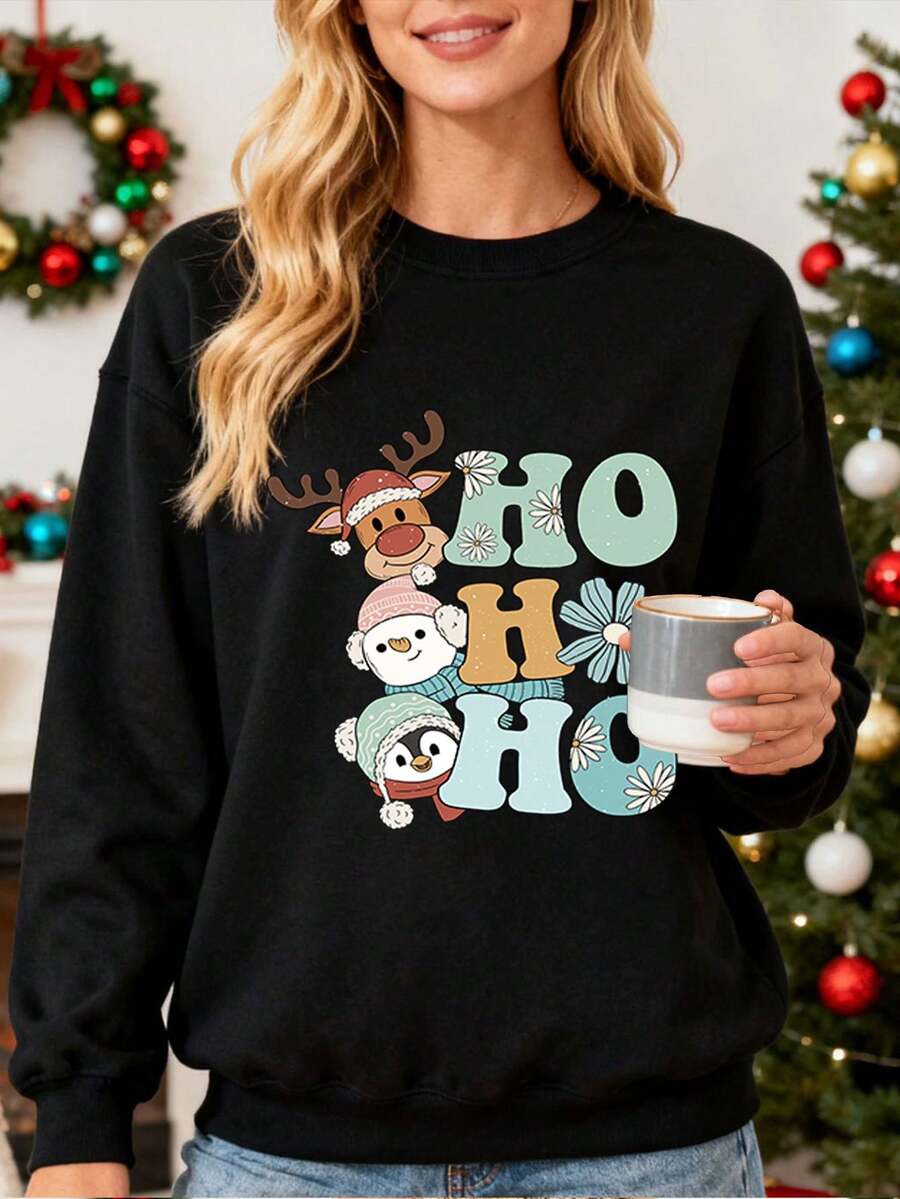 Women Sports Sweatshirts - Black - View 1