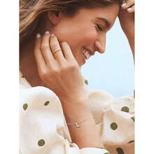 925 Sterling Silver Initial Letter Bracelet Women's Jewellery - A To Z, 6.3&Quot; + 2&Quot; Adjustable Personalized 26 Alpha...