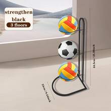 5-Tier Basketball Storage Rack - Black - View 23
