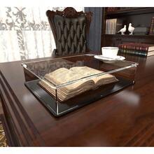 Clear Acrylic Display Case For Books Medals Stamps Collectibles And Cards Premium Flat Acrylic Box With Elegant Transparent Design For Home Office Or Retail Showcase Applications Durable ScratchResistant And Lightweight For LongTerm Display Protection And Enhanced Visual Presentation - 無色 - 查看 2