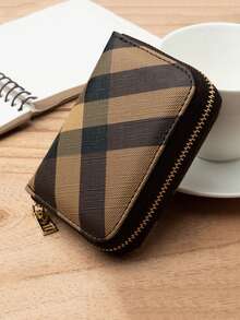 1个拉链小零钱包，男女通用风琴式卡包，多卡位，驾驶证钱包