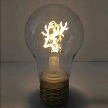 1pc Creative Bulb Lamp, Patterned Letter Bulb, Funny Bedside Atmosphere Light, Suitable For Bedroom & Living Room (USB Rechargeable) - Multicolor - View 17