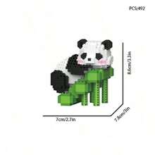1 Set Cartoon Innovative Micro Panda Building Blocks Toy Set, Suitable For Teens And Adults, Educational DIY Gift, Collectible Figurine, Holiday Gift - Multicolor - View 14
