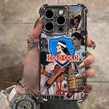 Funda de teléfono con revestimiento Social-Y-Deportivo-Colo para 17 16 15 14 13 12 11 Pro Max  Plus Airbag anticaída - DDB-309DDG0726A6 - Ver 10