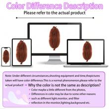 6pcs/Pack African Braid Hair, Elastic African Braid Hair Pre-Fluffy Spring Braid Hair Pre-Stretched Hair Wrap Soft Locs Hair Extensions - Dirty Orange - View 9