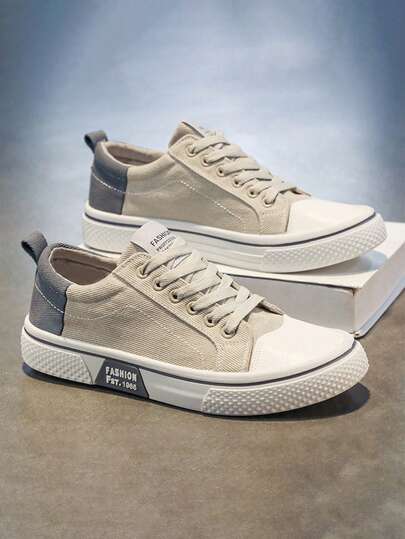 Tenis de hombre de lona, tenis para hombre con diseño retro colores combinados, zapatos para hombre cómodos tenis hombre ideales para uso casual y calle, incluye tenis de mujer en estilos coordinados