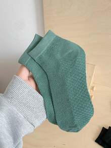 6双装男士薄款网眼透气防滑短袜，春夏款