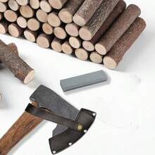 Wood Axe Small Outdoor Camp Hatchet For Splitting And Kindling HandForged With Sheath High Carbon Steel Garden Camping Tools Survival Chopping Forged Viking Axe With Beech Handle - 木頭 - 查看 3