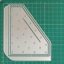 1pc Dreamy Star Lace Pattern Metal Cutting Die, Suitable For DIY Scrapbooking, Card Making And Album Crafts - Silver