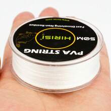 HIRISI 50m PVA String Fully Dissolvable String For Boilies And Carp Fishing Bait