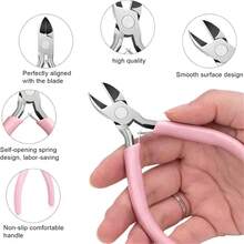 QIAO 1件套珠宝钳工具套装，珠宝制作钳工具，适用于DIY手链珠宝制作、手工珠宝维修等。 - 彩色 - 查看 3